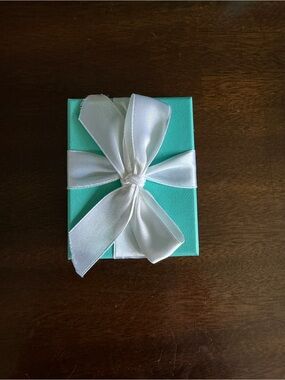Tiffany & Co. Blue Gift Box with White Ribbon